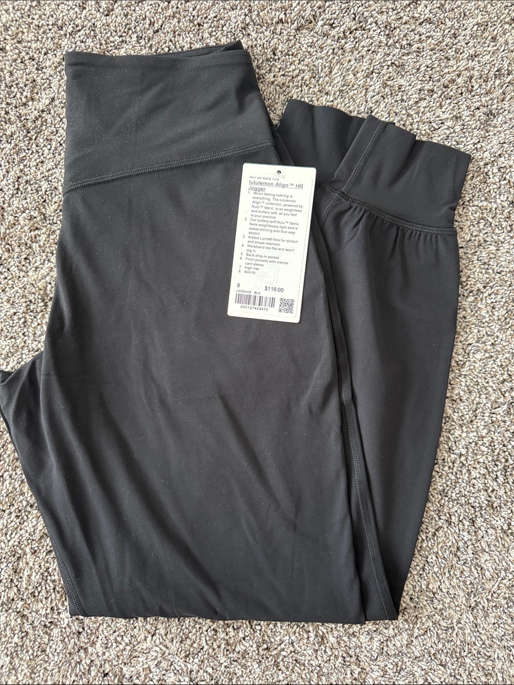 Lululemon Align High-Rise Black jogger Active Leggings